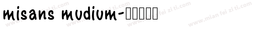 misans mudium字体转换